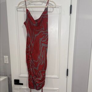 ILLA ILLA Red and blue Mini Dress